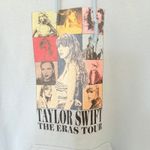 Gildan Taylor Swift Sky Blue Hoodie The Eras Tour Drawstring Concert Dates Back Sz M Photo 2