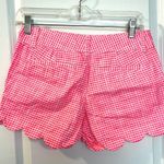 Lilly Pulitzer Women’s Pink & White Gingham Buttercup Shorts Size: 00 Photo 1