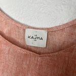 Le Kasha Womens Peach Linen Crop Tank Top Size M/L Natural Fibers Pink Photo 2