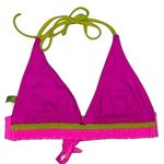 Becca  Rebecca Virtue Sunrise Color Block Banded Halter Top Bikini Size S Small Photo 0