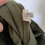 Aerie  Drapey Chill Trouser Pants Olive Green Lyocell High Waisted XS Regular Photo 8