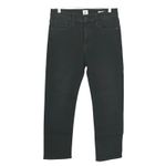 Edwin Women's Elin Crop High Rise Straight Leg Denim Jeans Blackstone 28 New Black Photo 1