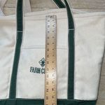 RESTORATION HARDWARE BOAT & TOTE BEIGE Green CANVAS ‎ Large Logo Photo 2