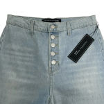 Veronica Beard  Grant Wide-Leg Raw Hem Aire Cropped Jeans Button Fly Flare 29 Photo 6