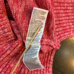 Gap  Pink Marled Y2K Style  V-Neck Sweater S Clean Girl Cozycore 100% Cotton Knit Photo 4