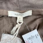 Mystree NWT Faux Suede Soft Moto Jacket Women’s Size Small Neutral Brown Photo 4