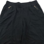 Kenar Pants Size 2 100% Rayon Women's Pull On Pants Tapered Leg Casual Black EUC Crop Photo 2