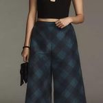 Anthropologie Maeve Taffeta Printed Cropped Wide-Lg Pants Photo 1