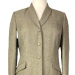 Le Suit Retro Pant Suit Set 3 Button Shawl Collar Blazer Tan Women’s Size 16 Photo 6