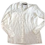 ZARA  White Button Down Shirt with Gold Polka Dot size XS k Photo 0