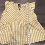 NWOT &Merci Flutter Sleeve V-Neck Top Sz M Photo 4