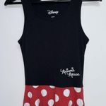 Disney Minnie Mouse Tank Dress Womens Junior Size Small 3 5 Red White Black Photo 1
