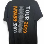 Luke Bryan graphic tee in black and grey with tour dates from 2019 size M Size M Photo 1