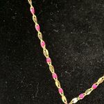 Adorable Dainty Y Necklace Pink Photo 4