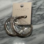 Topshop  Freedom Mixed Metal Large Hoop Earrings New Gold & Silver Photo 1
