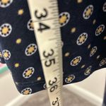 Kaileigh Azaria Navy Faux Wrap Geometric Print Dress Photo 6