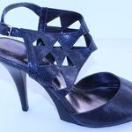Calvin Klein Brittany Black Leather Strappy Heel 9 Photo 2
