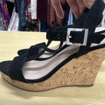 Charles by Charles David Women's Cork Wedge Black Platform Sandals Size … Photo 0