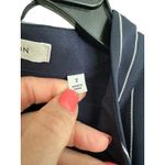 Aritzia  Babaton Striped Shirt‎ Dress Blue White Midi Long Sleeve Pockets #FF10-2 Photo 2