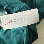 Azazie  Teal Maxi Dress with Spaghetti Straps Photo 3