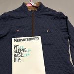 Tommy Bahama Jeans Quilted Snap Button Jacket Navy Blue Women's L Size L Photo 2