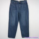 Madewell NEW  Baggy‎ Straight Jeans in Dark Worn Indigo Wash, size 32 Photo 2