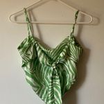 Princess Polly  green zebra scarf crop top Photo 3