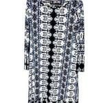 Ivanka Trump Navy Black White Sheath Dress Medium EUC Photo 0