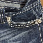 Miss Me  Indigo Denim Shorts with Embroidery Size 29 Photo 6