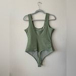 Pinsy Green Brown Scoop Tank Hourglass Shapewear Thong Bodysuits Women Size XL Photo 3
