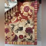 Handmade Folkloric Safari Floral M Sz Tote Purse Shoulder Bag Pompoms & Tassels Red Photo 5