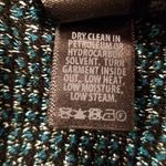 St. John ππ Open Front Basketweave Knit Tweed Boucle Jacket Green Black XL NWT Photo 9