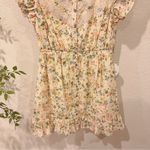Lost + Wander  Earth Angel Cottage Mini Dress in Yellow Floral Size Small NWT Photo 3