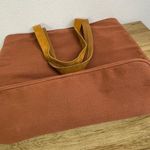 Panache Aztec Tote Bag Purse Wool Large Multicolor Rust Handwoven 19.5in x 16in Orange Photo 3