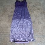 Vintage Purple Ombré Silk Maxi Dress Size L Photo 8