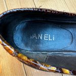 Vaneli Women’s Slip On Leather Flats Snake Skin Print Brown Bow‎ Gold size 7 Photo 4