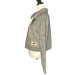 Hollister Long Sleeve Crop Turtle Neck Top Medium Gray White Photo 1