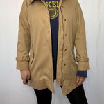 J.Crew Vintage 90s Khaki Snap-Buttoned Hooded Utility Trench Coat - 2P Photo 0