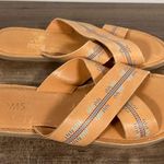 Toms Viv Leather Geometric Women's Slide Sandal Size 7 #338A Photo 0