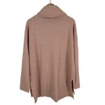 Clara Sun Woo Light Blush Pink Waffle Knit Cowl Neck Sweater Size Medium Photo 1