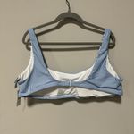 J.Crew NWT  Squareneck Bikini Top in Seersucker Size 3X Photo 2