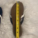 J. McLaughlin  Blue and White Sandals Classic Thong Style size not available Photo 6