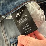 Risen Women’s 28 Blue Denim Play My Music Straight Leg Jeans Photo 4