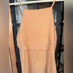 ZARA muslin mini dress crinkle halter tiered open back square neck adjustable Photo 5