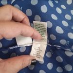 Lilly Pulitzer Langston pocket dot royal purple women's blouse SZ small Photo 8