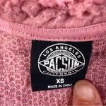 PacSun Full Zip Flower Long Sleeve Teddy Sherpa Jacket Women’s XS Pink Cozycore Photo 4