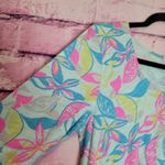 Fresh Produce  DALIA DRESS FRONT POCKETS BOLD COLORFUL LEAF PRINT 100% COTTON XL Photo 3