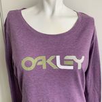 Oakley size XL purple scoop neck long sleeve T-shirt Photo 1