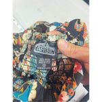 Angie  Womens Floral Smocked Lace Up Back Maxi Dress Small boho bohemian‎ Photo 4