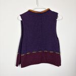 VTG Susan Otterson Knit Vest Size Small Purple Photo 1